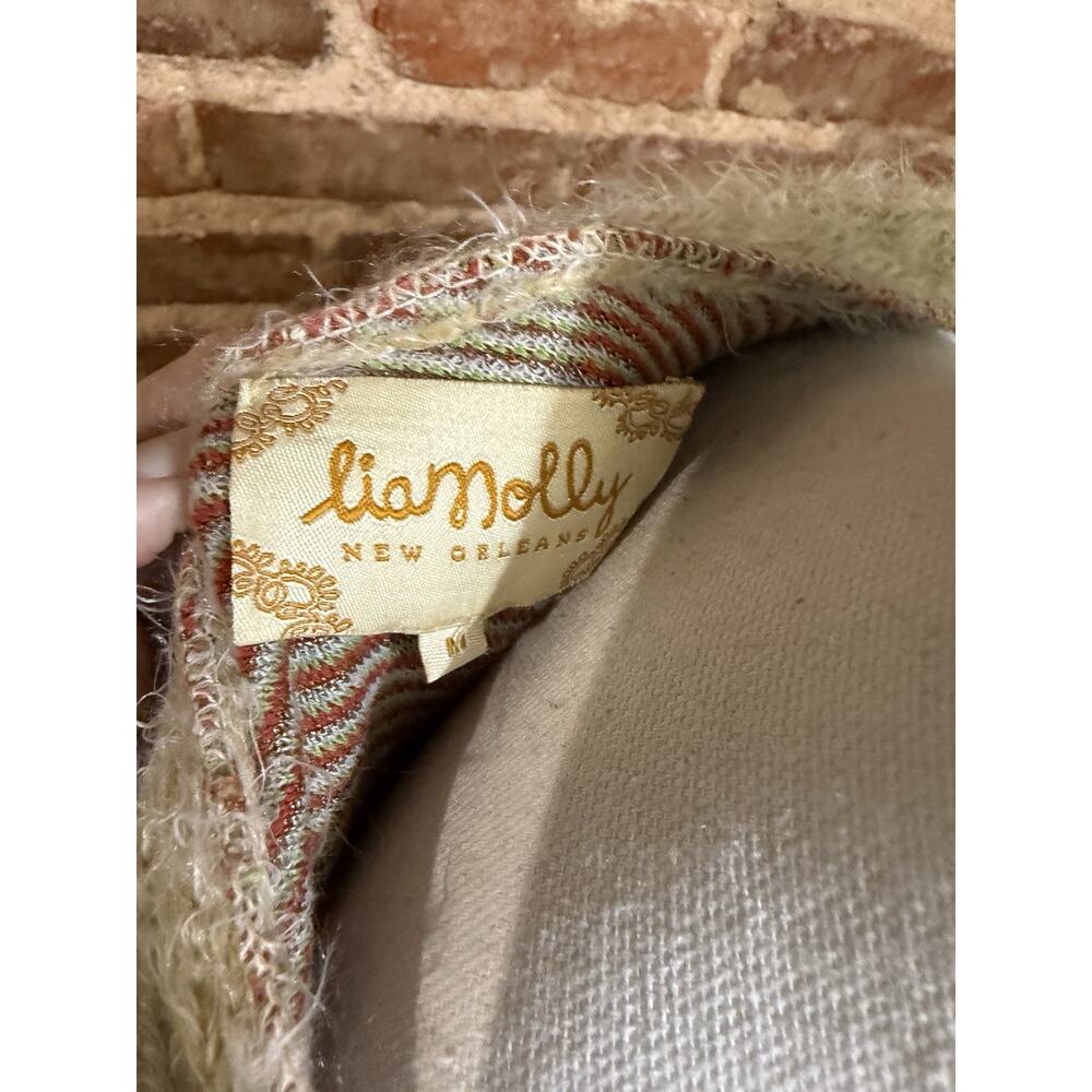 Anthropologie’s Lia Molly New Orleans Fern Hooded Sweatercoat Sz M whimsy earthy - Picture 5 of 7